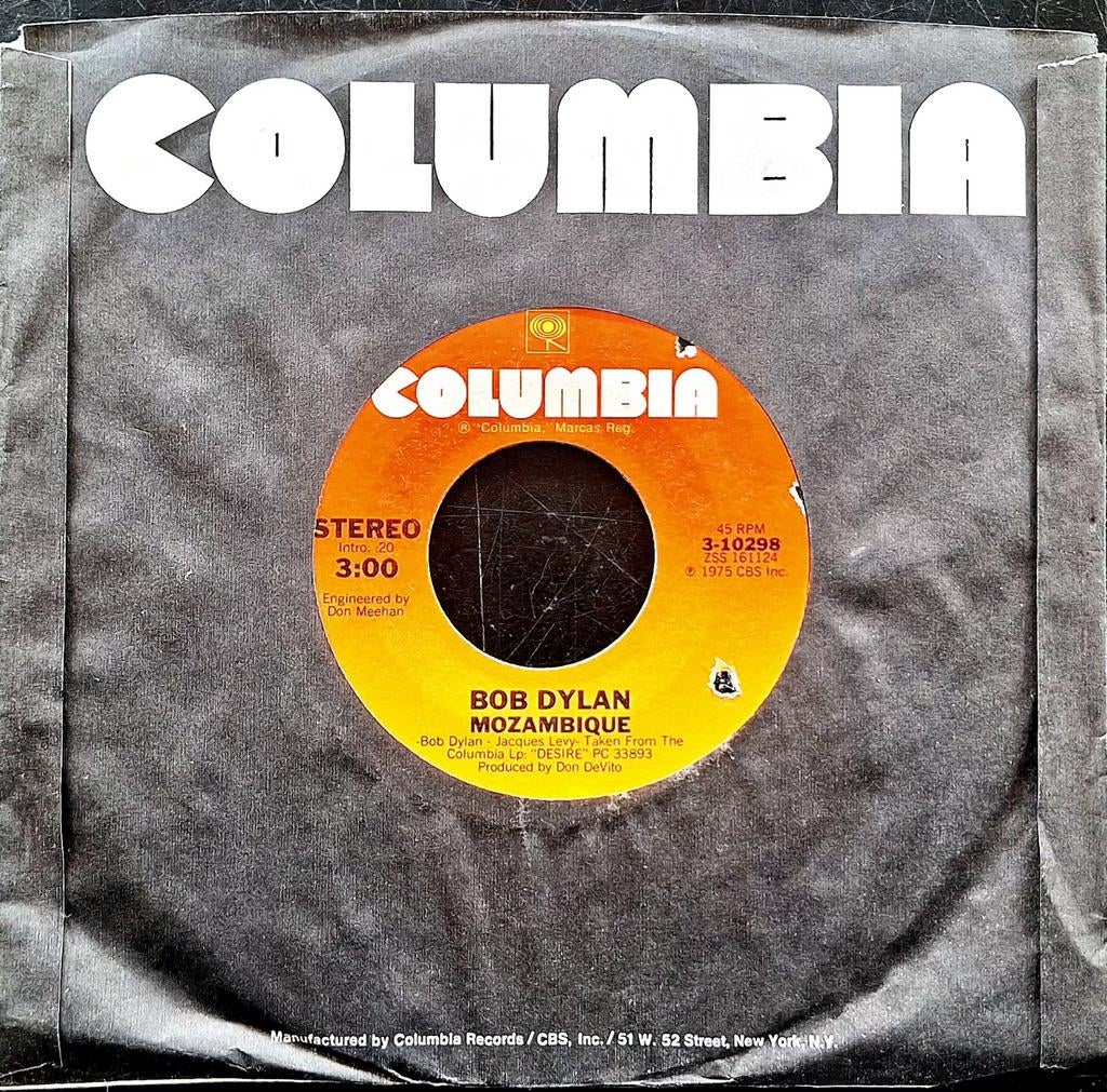 7"/SINGLE  BOB DYLAN - Mozambique, Cd's en Dvd's, Vinyl Singles, Ophalen of Verzenden, Gebruikt, Pop