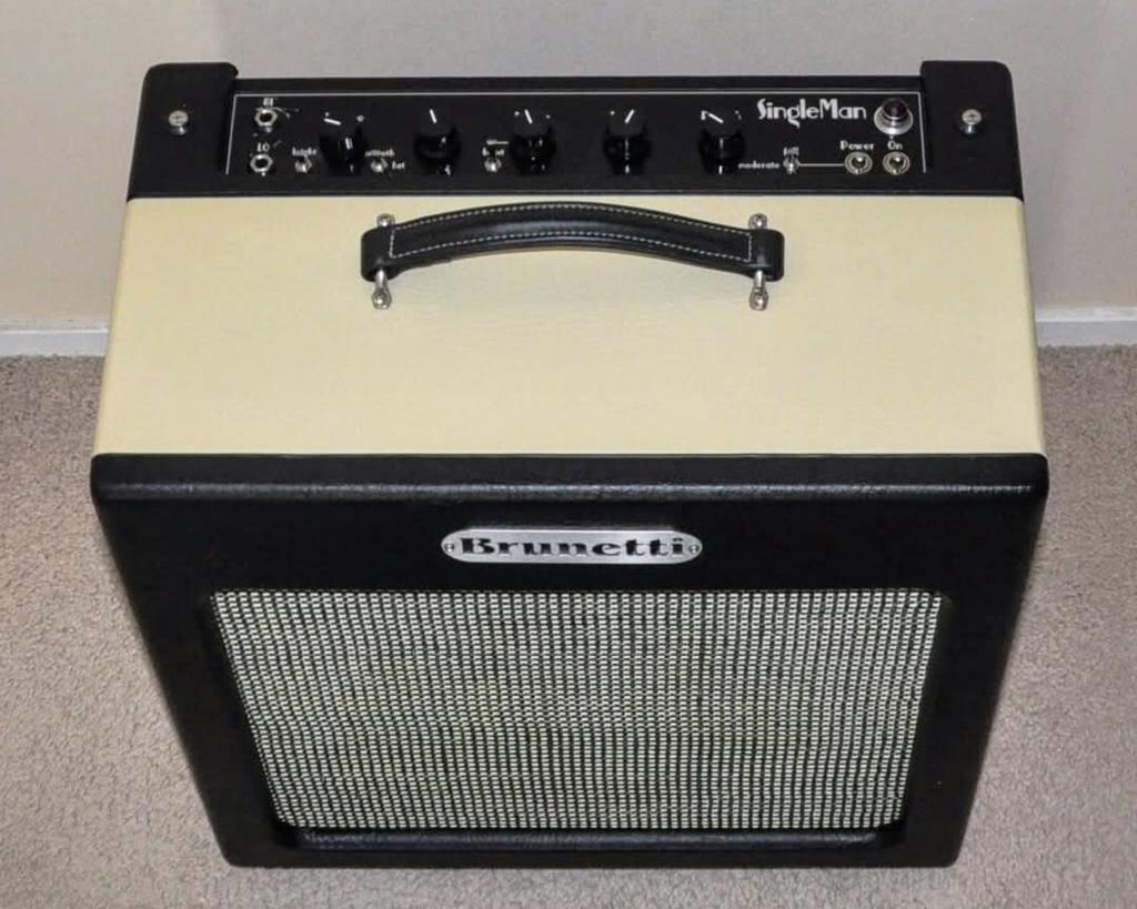 Brunetti Singleman 30/35 buizenversterker met softcase, Muziek en Instrumenten, Ophalen of Verzenden, Zo goed als nieuw, Gitaar