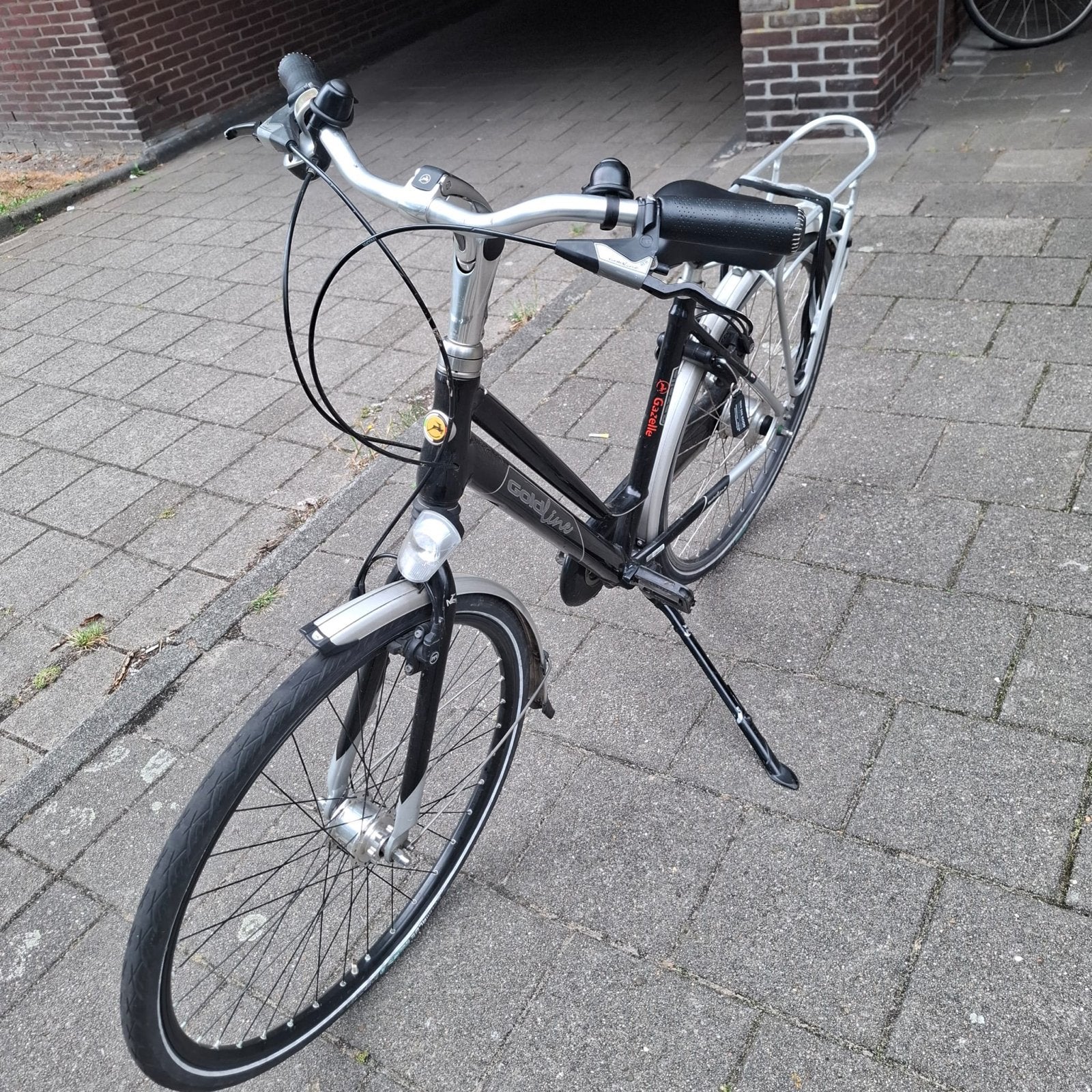 Gazelle Goldline damesfiets, 8 versnellingen, Ophalen, Velgrem, Gazelle, 53 tot 56 cm