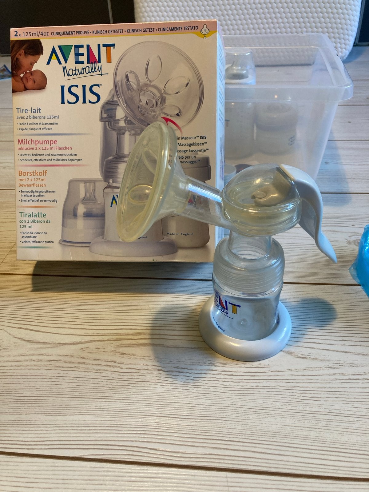Avent Naturally ISIS handkolf met veel extra's, Ophalen of Verzenden, Gebruikt, Borstkolf