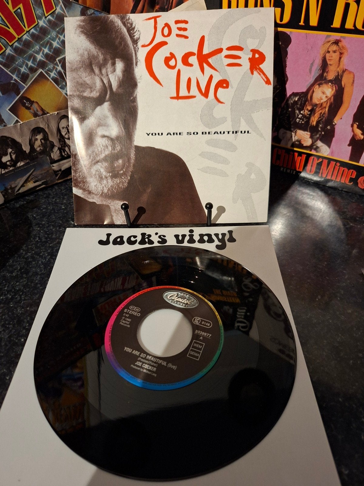 Joe Cocker Live - You Are So Beautiful (Live 1990, 7 inch, Ophalen of Verzenden, Overige typen, Fotohoes