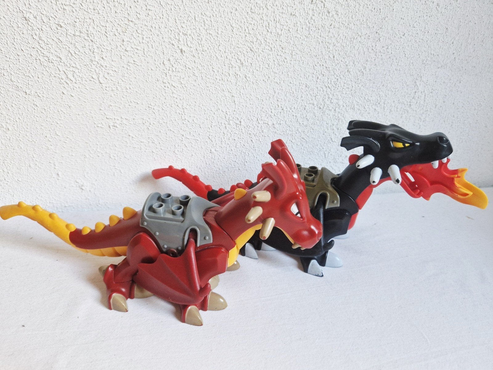 Duplo draken draak voor bij kasteel en ridders zeldzaam, Ophalen of Verzenden, Gebruikt, Duplo
