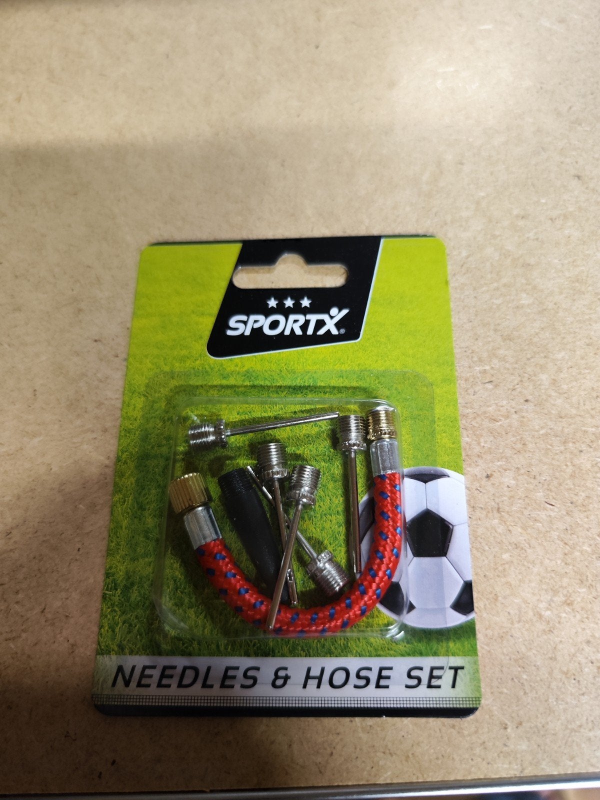 SportX Naald- en slangenset voor ballen 5x, Ophalen of Verzenden, Nieuw
