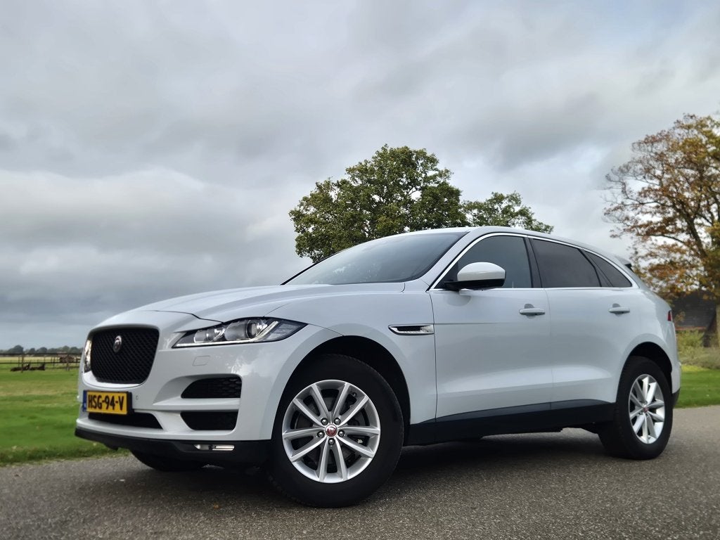 Jaguar F-PACE 2.0 Portf. AWD 20d, Auto's, Automaat, Gebruikt, 4 cilinders, Wit