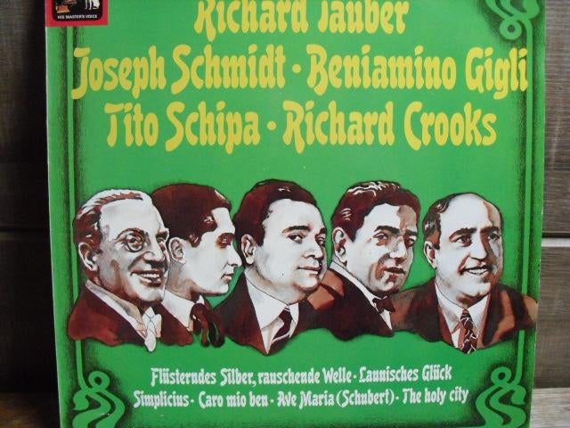 Tauber - Gigli - Schmidt - Schipa - Crooks LP, Complilatie, Gebruikt, Ophalen of Verzenden, Romantiek