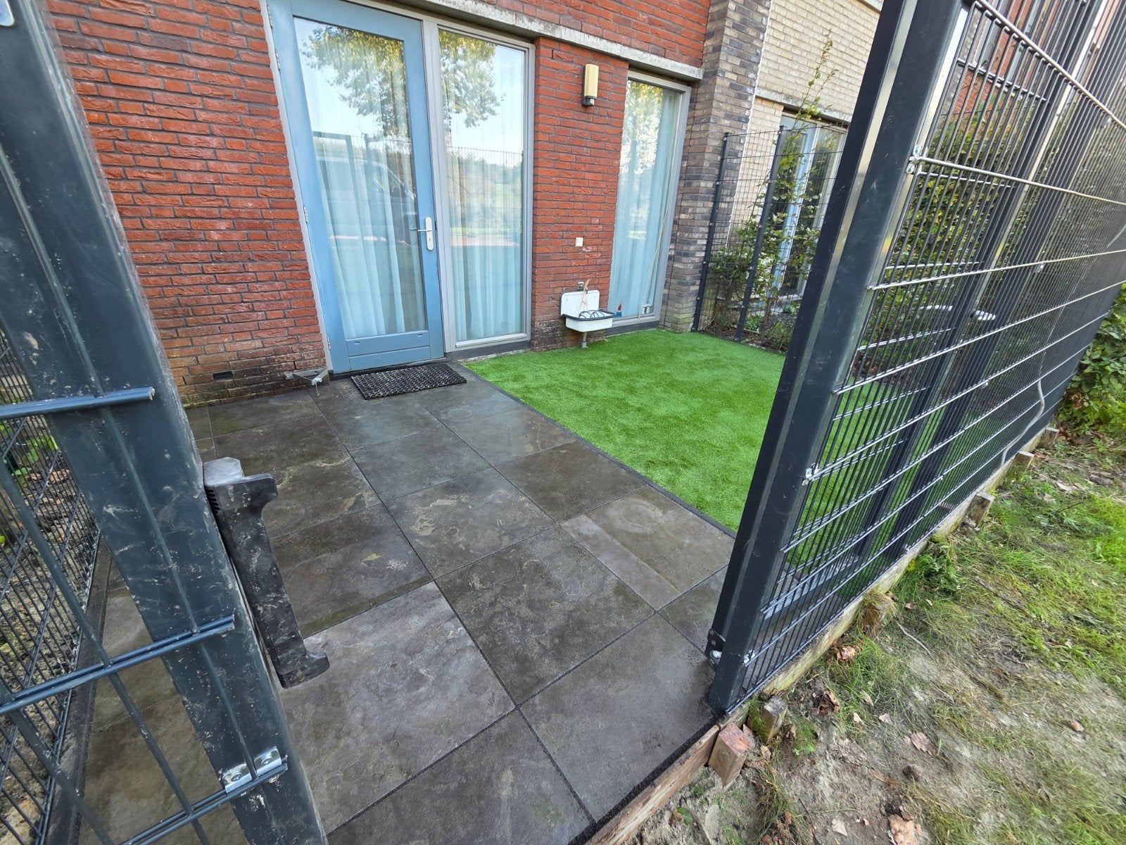 Natuursteen tegels 60x60x2 cm - 15 stuks, Gebruikt, Natuursteen, Terrastegels, 5 tot 10 m²