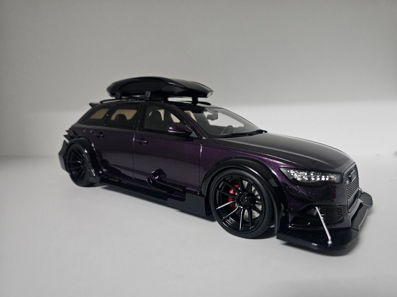 GT Spirit Audi RS6 D PRO purple 1:18, Ophalen of Verzenden, Zo goed als nieuw, Overige merken
