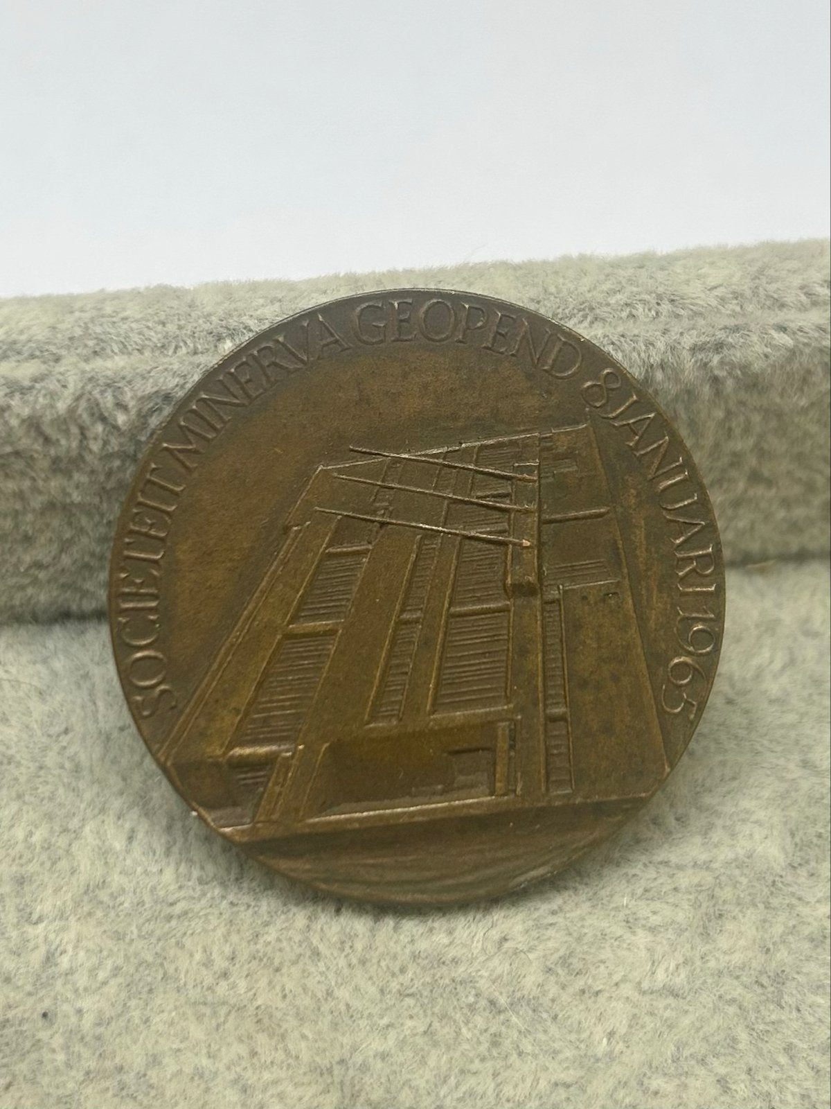 Historische Minerva Medaille 1965 - Brons, Ophalen of Verzenden, Brons, Nederland