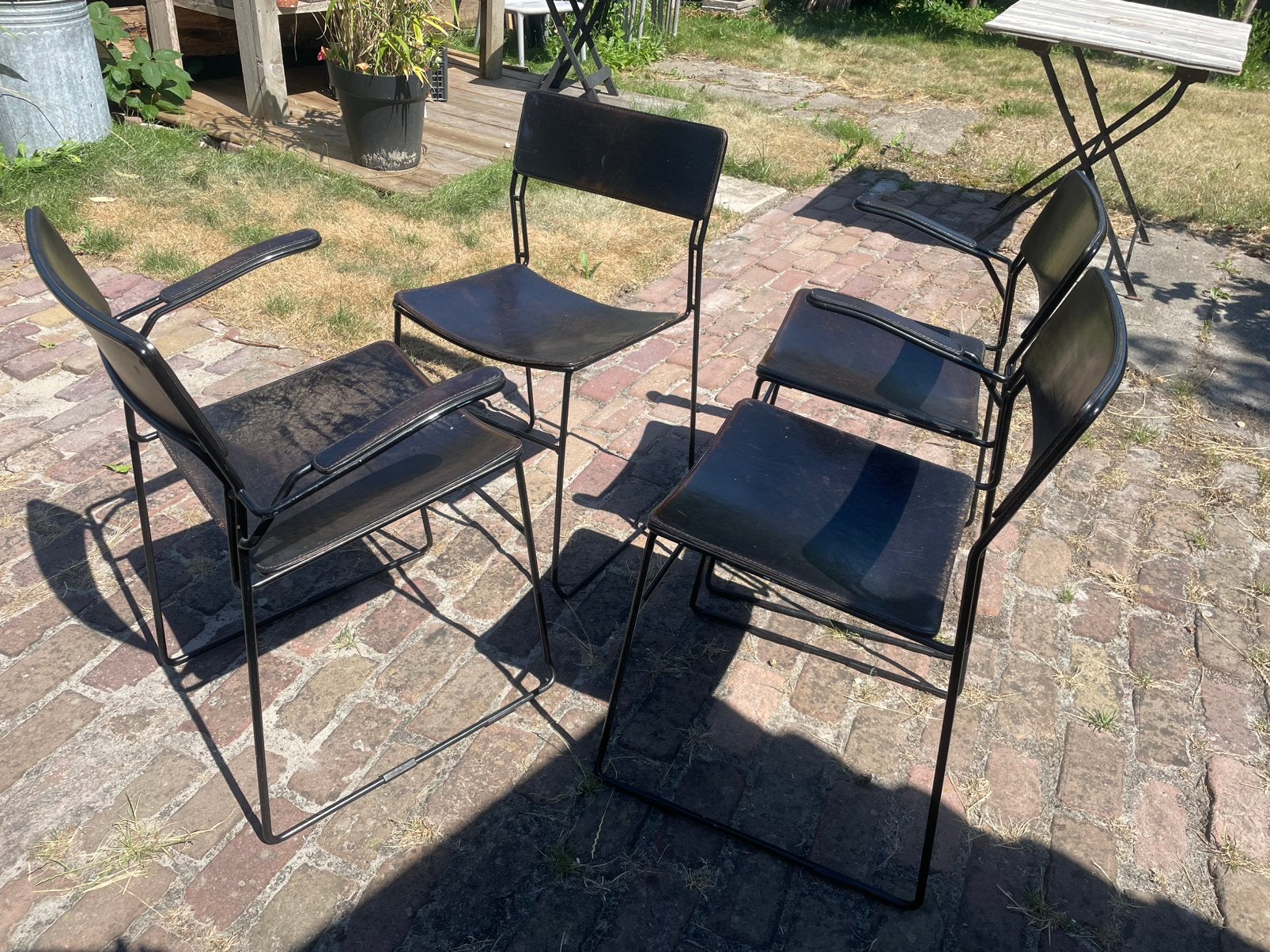 4 eetkamer stoelen designmerk Arrben Italy in de jaren 80., Ophalen of Verzenden
