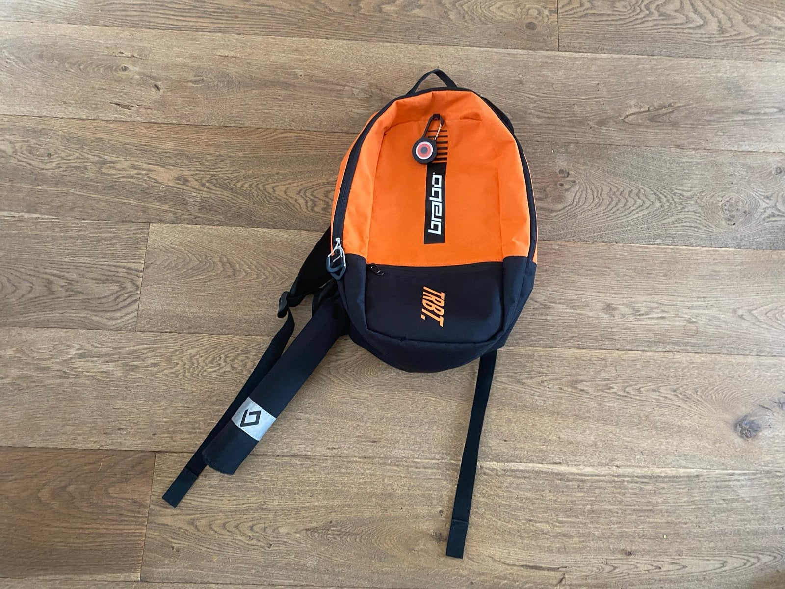 Brabo rugtas met stickhouder - Oranje/Zwart, Sport en Fitness, Hockey, Ophalen, Zo goed als nieuw, Tas