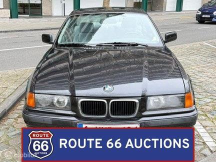 BMW 320i Coupe | 1994 | Route 66 Auctions, Auto's, Oldtimers, Overige carrosserieën, Zwart, Bedrijf, Handgeschakeld