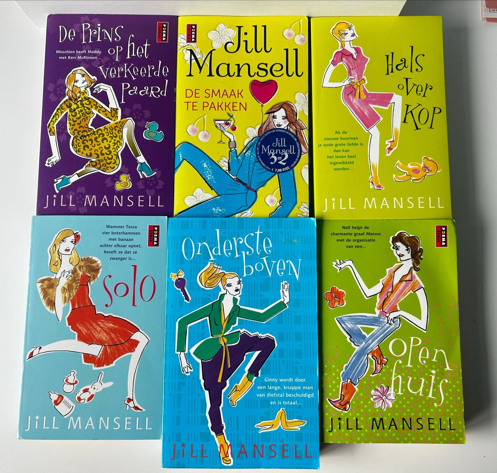 6 Jill Mansell boeken - Lichte gebruikssporen, Ophalen of Verzenden, Gelezen
