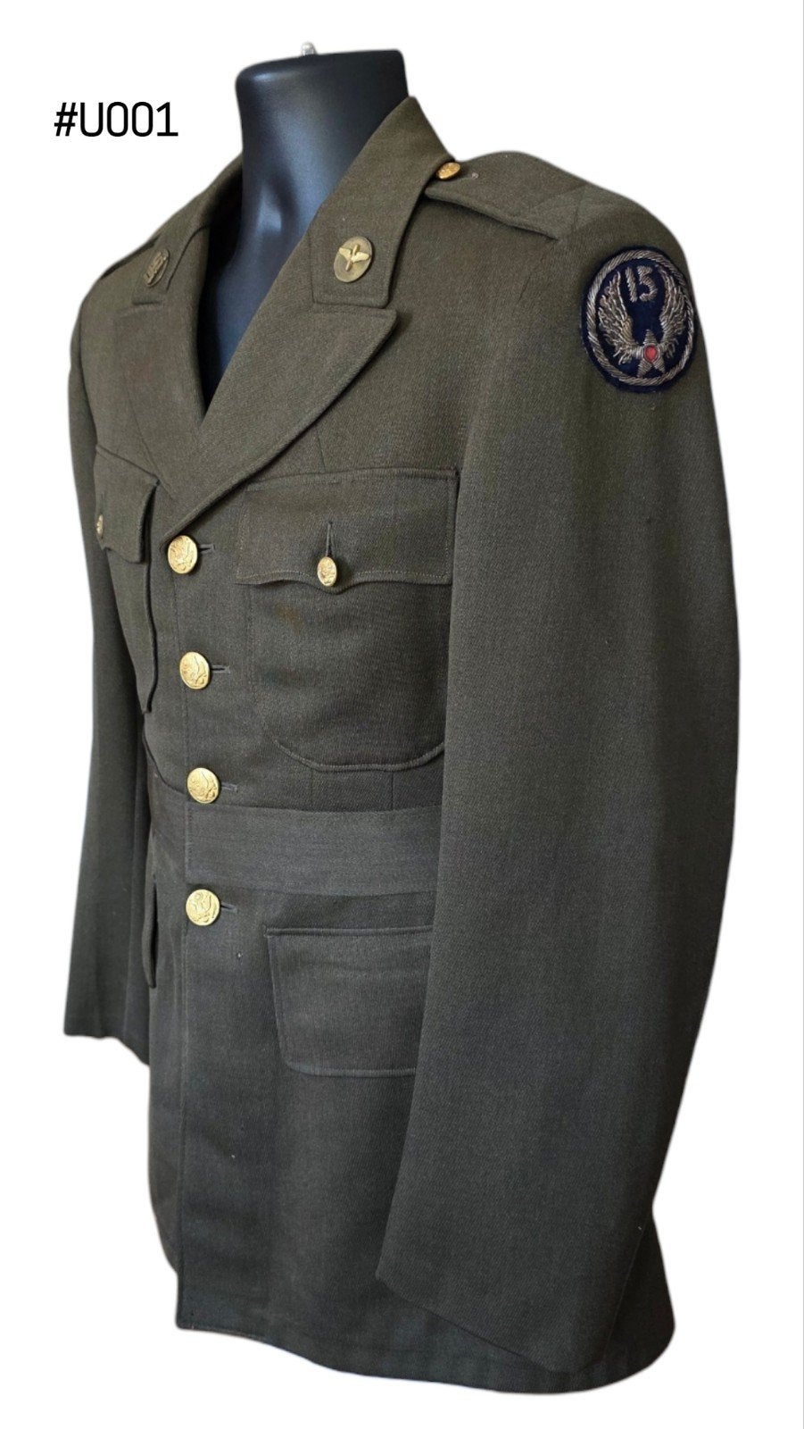 US WWII ID'ed 15th Army Air Force/Field Artillery Class A, Verzamelen, Militaria | Tweede Wereldoorlog, Ophalen of Verzenden, Luchtmacht