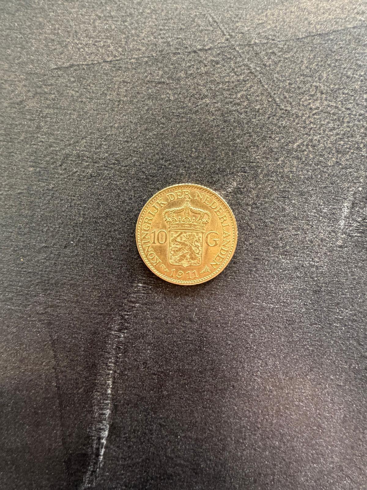 Gouden Tientje – Wilhelmina 10 Gulden 1911, Ophalen of Verzenden, Koningin Wilhelmina, 10 gulden, Goud
