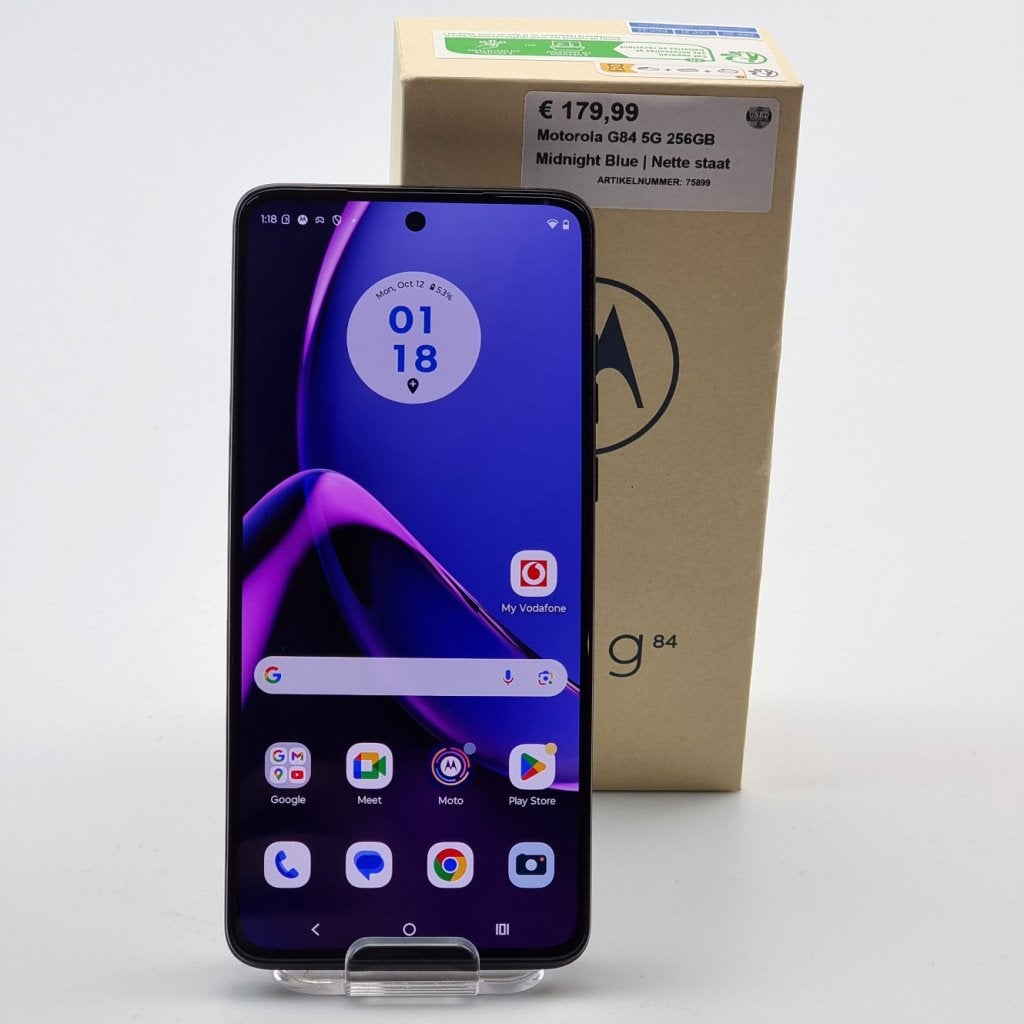 Motorola G84 5G 256GB Midnight Blue | Nette staat, Telecommunicatie, Motorola, Zo goed als nieuw, Support@motorola.com, 222 W. Merchandise Mart Plaza
Suite 1800
Chicago, IL 60654
United States