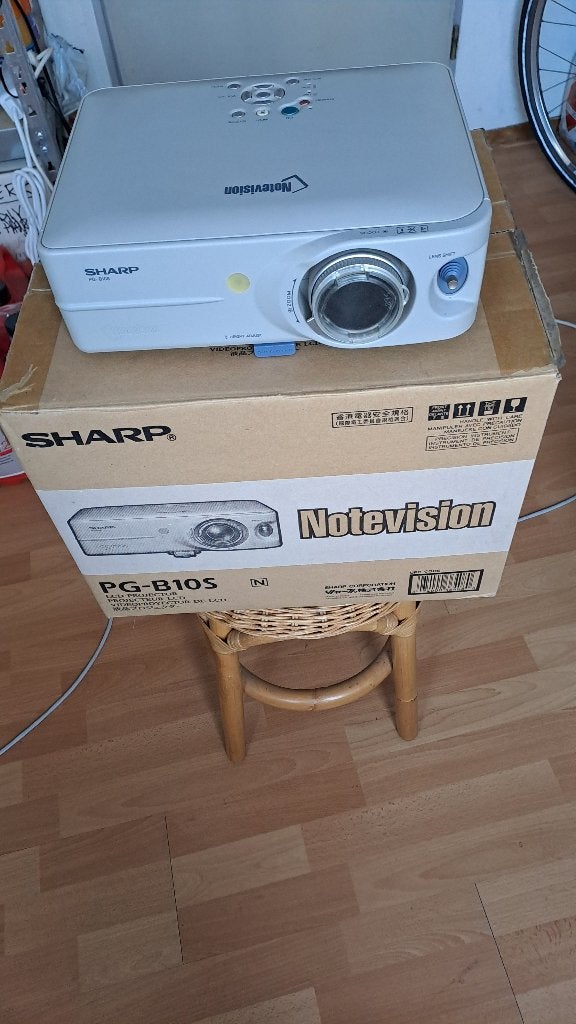 Beamer, Sharp Notevision PG-B10S. +2 mtr scherm!, Ophalen of Verzenden, Zo goed als nieuw, Sharp