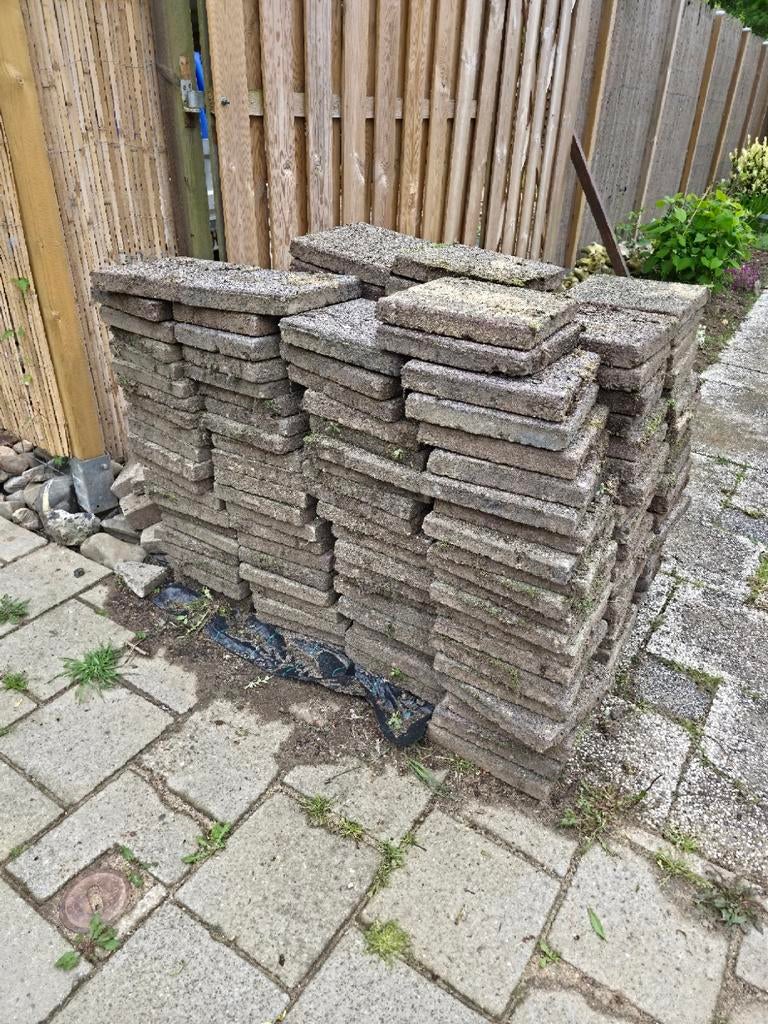Gebruikte tegels voor tuin of terras, Doe-het-zelf en Verbouw, Tegels, Ophalen, Gebruikt, 10 m² of meer, Vloertegels