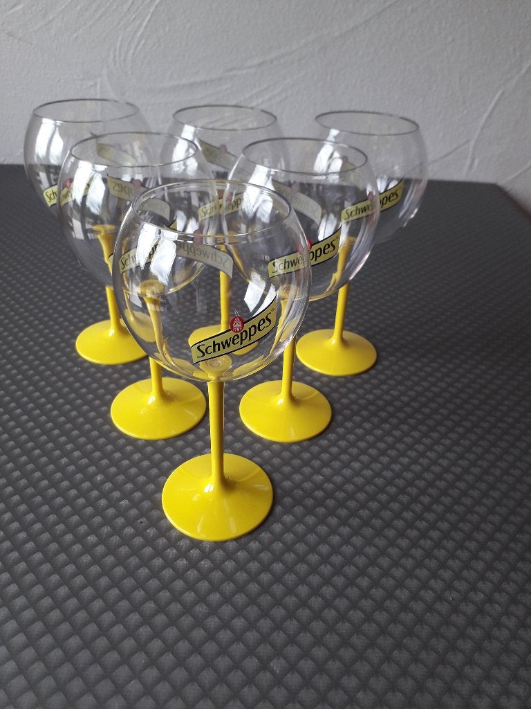 Schweppes gin tonic (plastiek) glazen, Ophalen of Verzenden, Nieuw, Overige typen