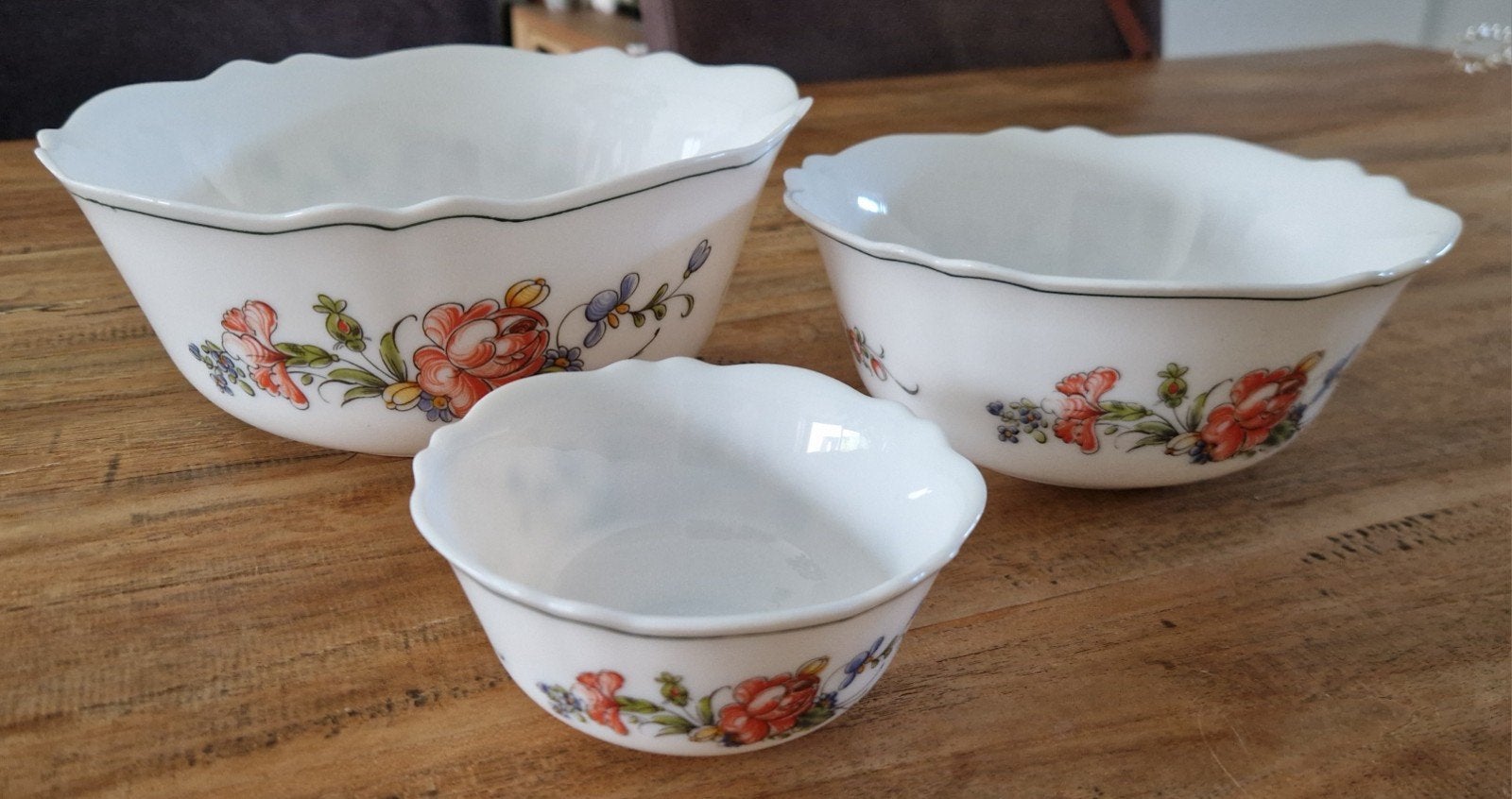 3 Arcopal schalen, Gebruikt, Ophalen of Verzenden, Overige stijlen, Glas