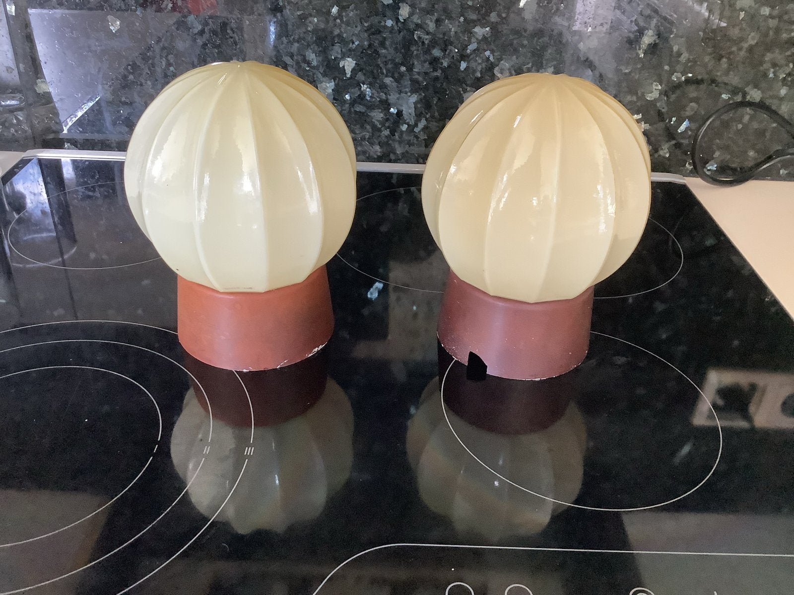 2 Thabur Art Deco lampen - Vintage design set, Ophalen