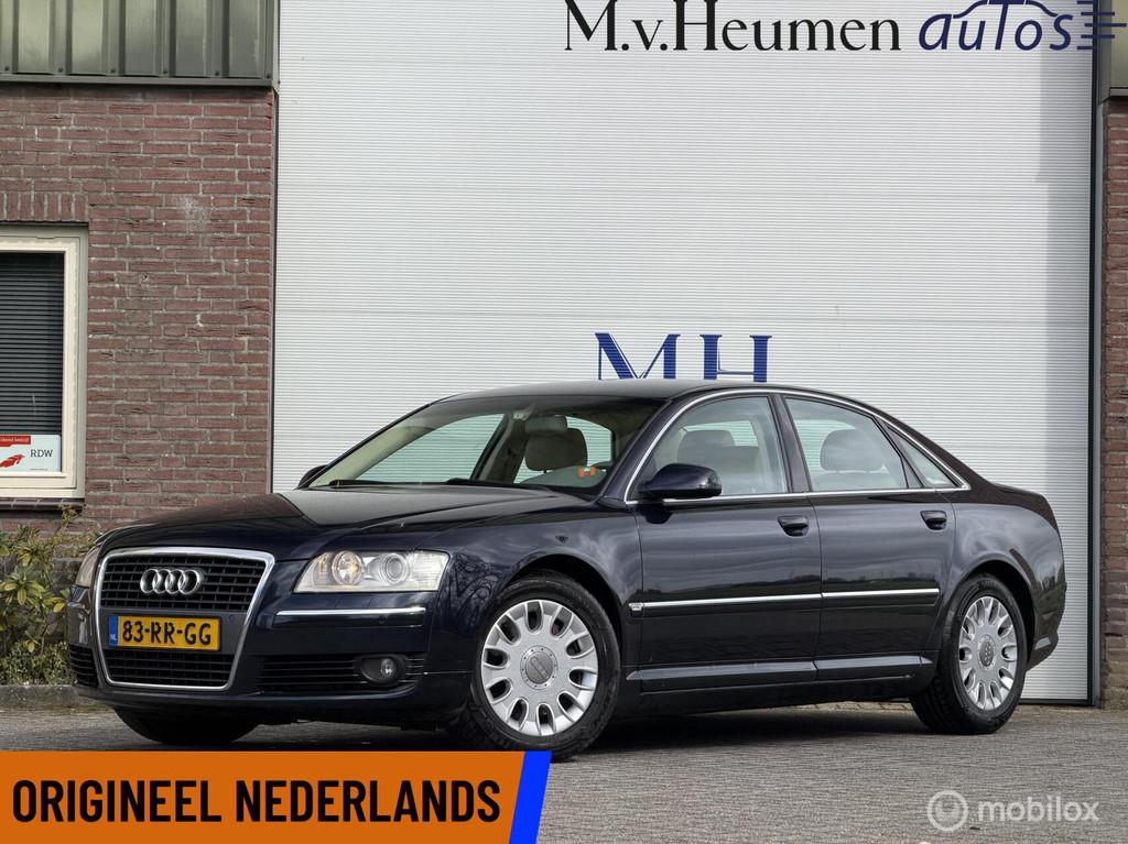 Audi A8 3.2 FSI 260PK Pro Line Bose Stoelverwarming Climate, Auto's, Gebruikt, Beige, Blauw, Automatische klimaatregeling