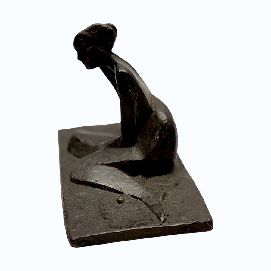Guus Hellegers (1937-2019) - bronzen sculptuur, 'Anouchka', Ophalen of Verzenden, Brons
