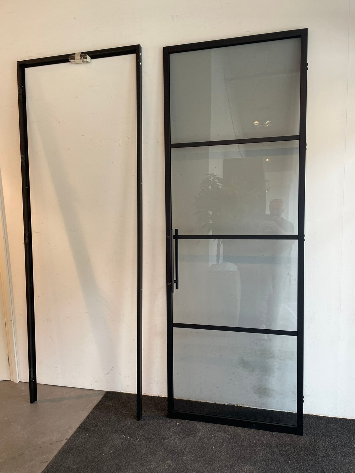 Industriële glasdeur, Ophalen, Nieuw, Glas, 200 tot 215 cm