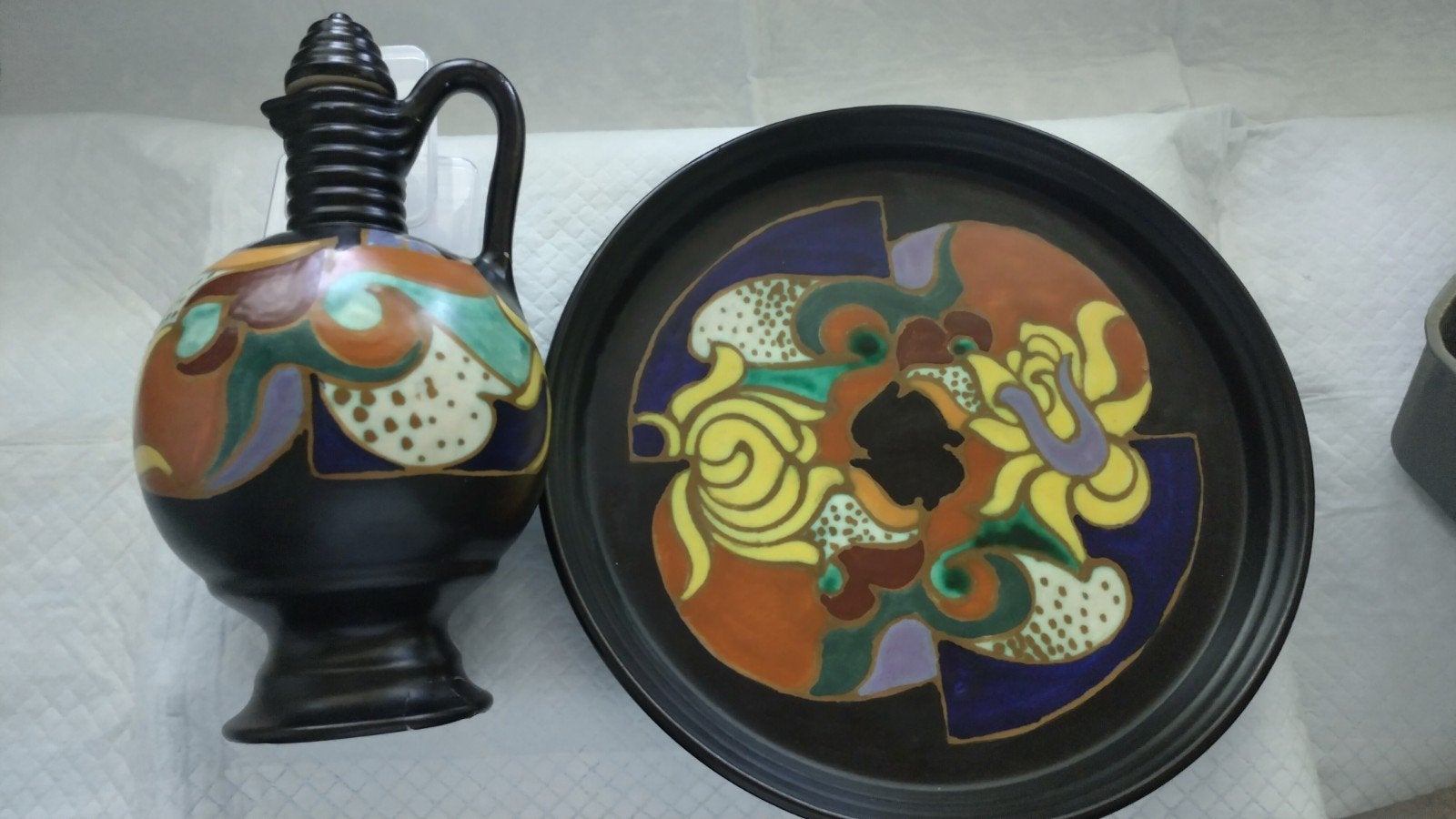 Vintage OLA Huizen Holland 1962 Keramiek Set, Ophalen of Verzenden