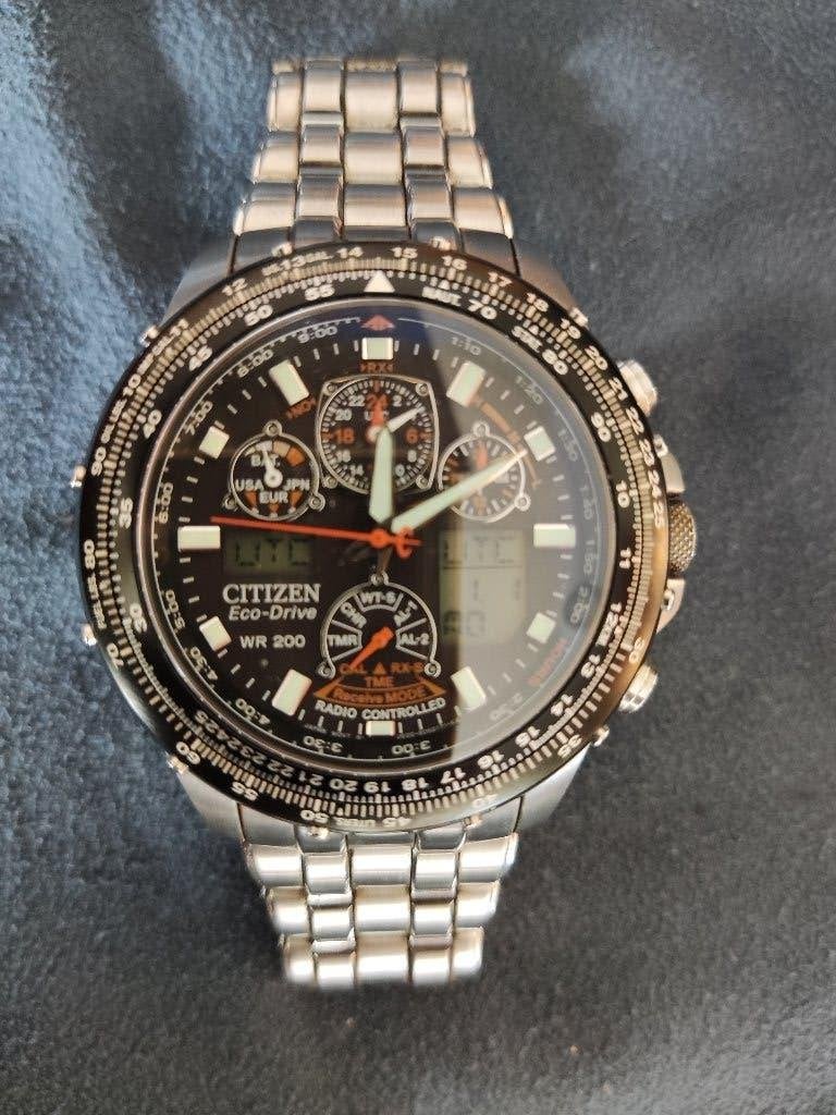 CITIZEN PROMASTER SKYHAWK U600-S049679, Staal, Staal, Ophalen of Verzenden, Zo goed als nieuw