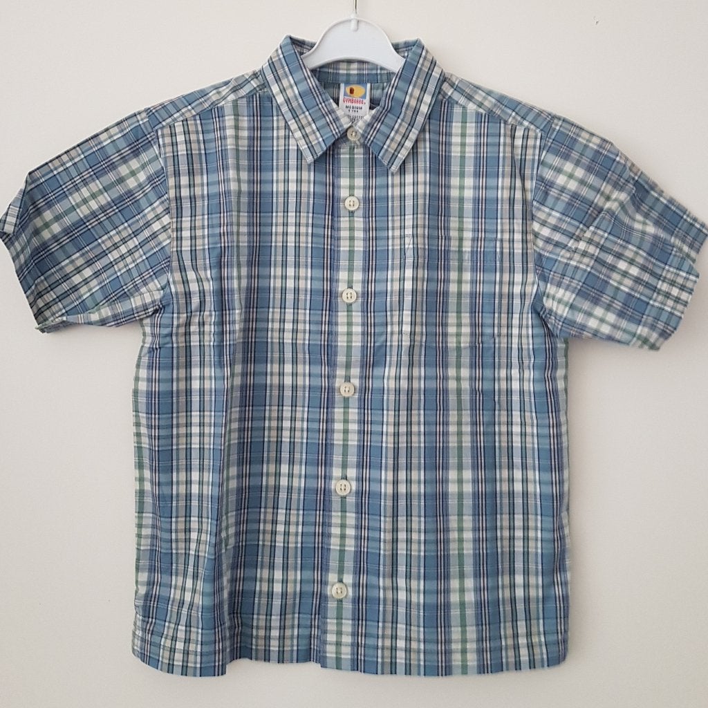 Geruit Gymboree overhemd s/s maat 104 *NIEUW* (0354) a, Gymboree, Overhemd of Blouse, Nieuw, Ophalen of Verzenden