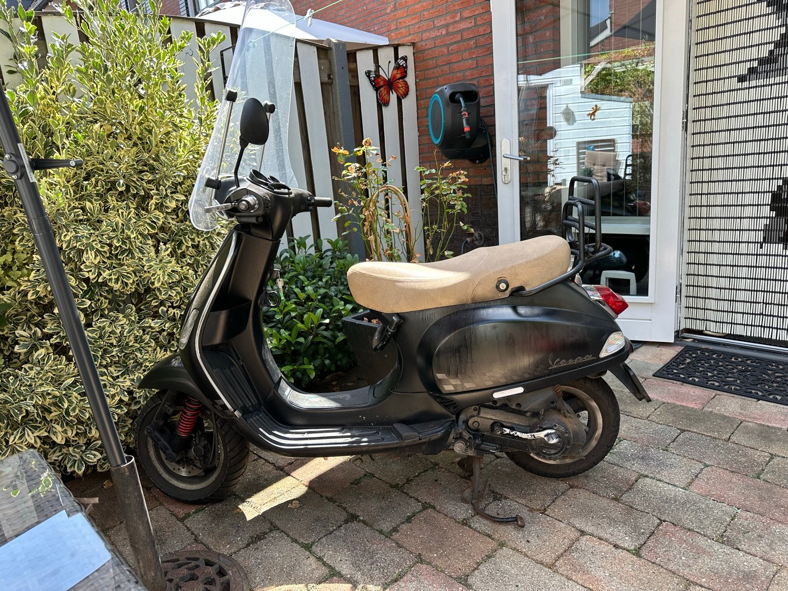 Zwarte Vespa LX Scooter, Ophalen, Gebruikt, Maximaal 45 km/u, Benzine
