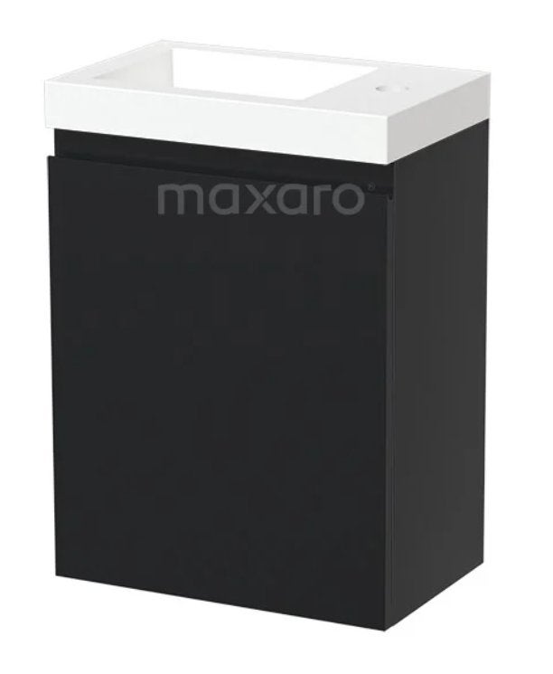 Toiletmeubel Modulo Pico zwart incl kraan nieuw, Ophalen, Minder dan 50 cm, Nieuw, Minder dan 100 cm