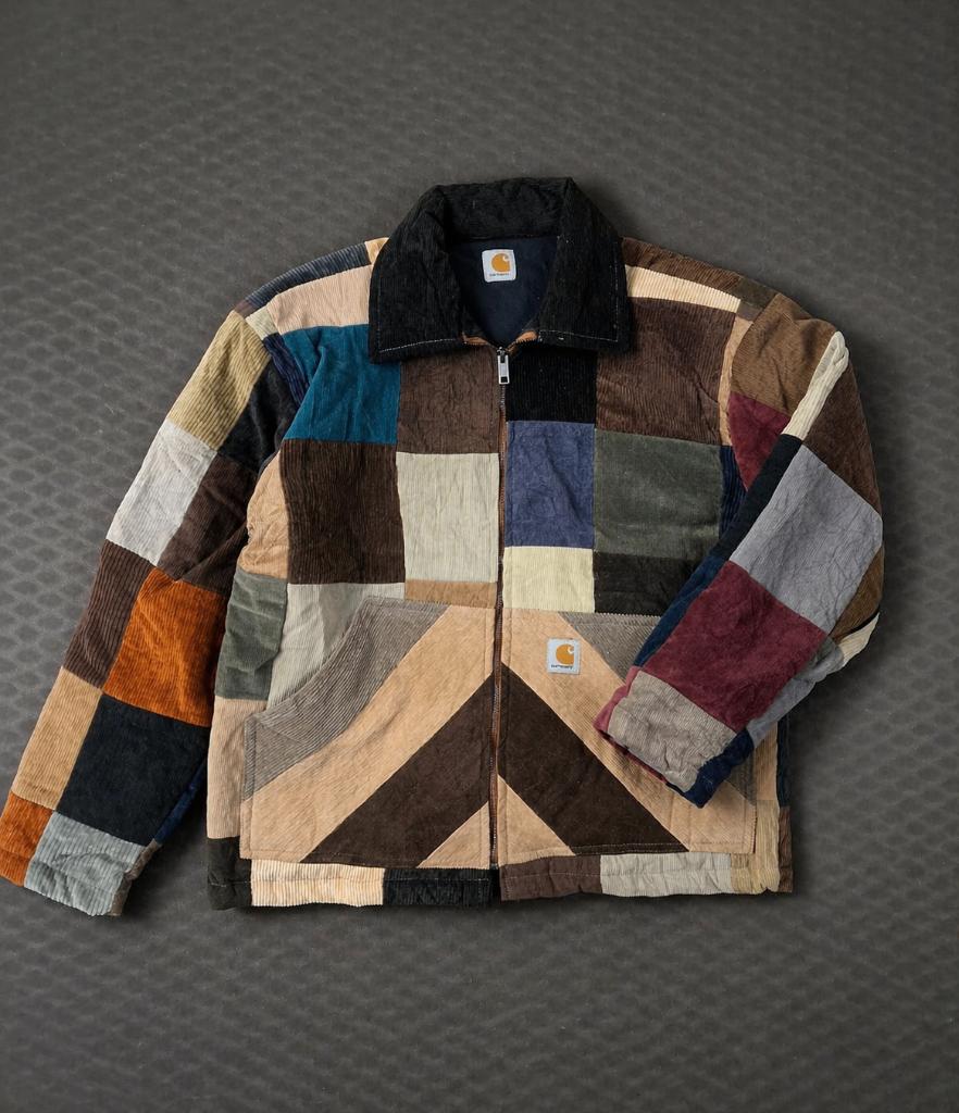 Carhartt Patchwork Corduroy Jacket – Maat L, Maat 52/54 (L), Overige kleuren, Carhartt, Ophalen of Verzenden