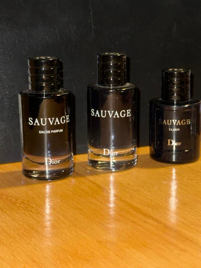 Dior Sauvage Collectie: Eau de Parfum, Parfum, Elixir, Ophalen of Verzenden, Zo goed als nieuw