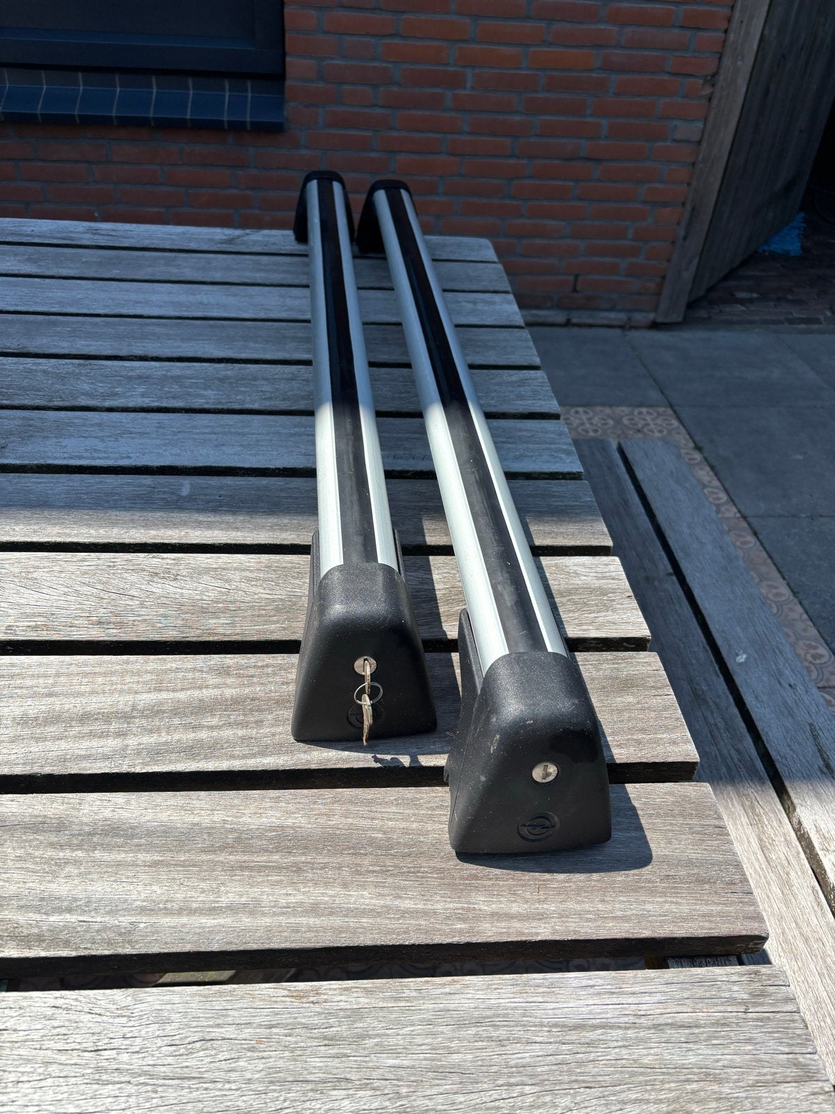 Opel dakdragers met slot - Max. 100 kg, Auto diversen, Dakdragers, Gebruikt, Ophalen