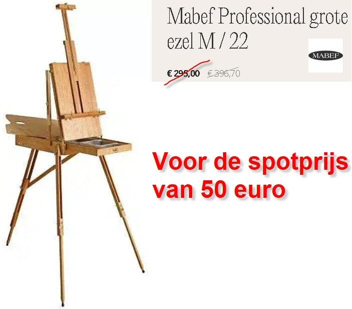 Koffer-Kist ezel  -  Veld-Kist ezel  -  Kist ezel, Hobby en Vrije tijd, Schilderen, Ophalen, Gebruikt, Ezel