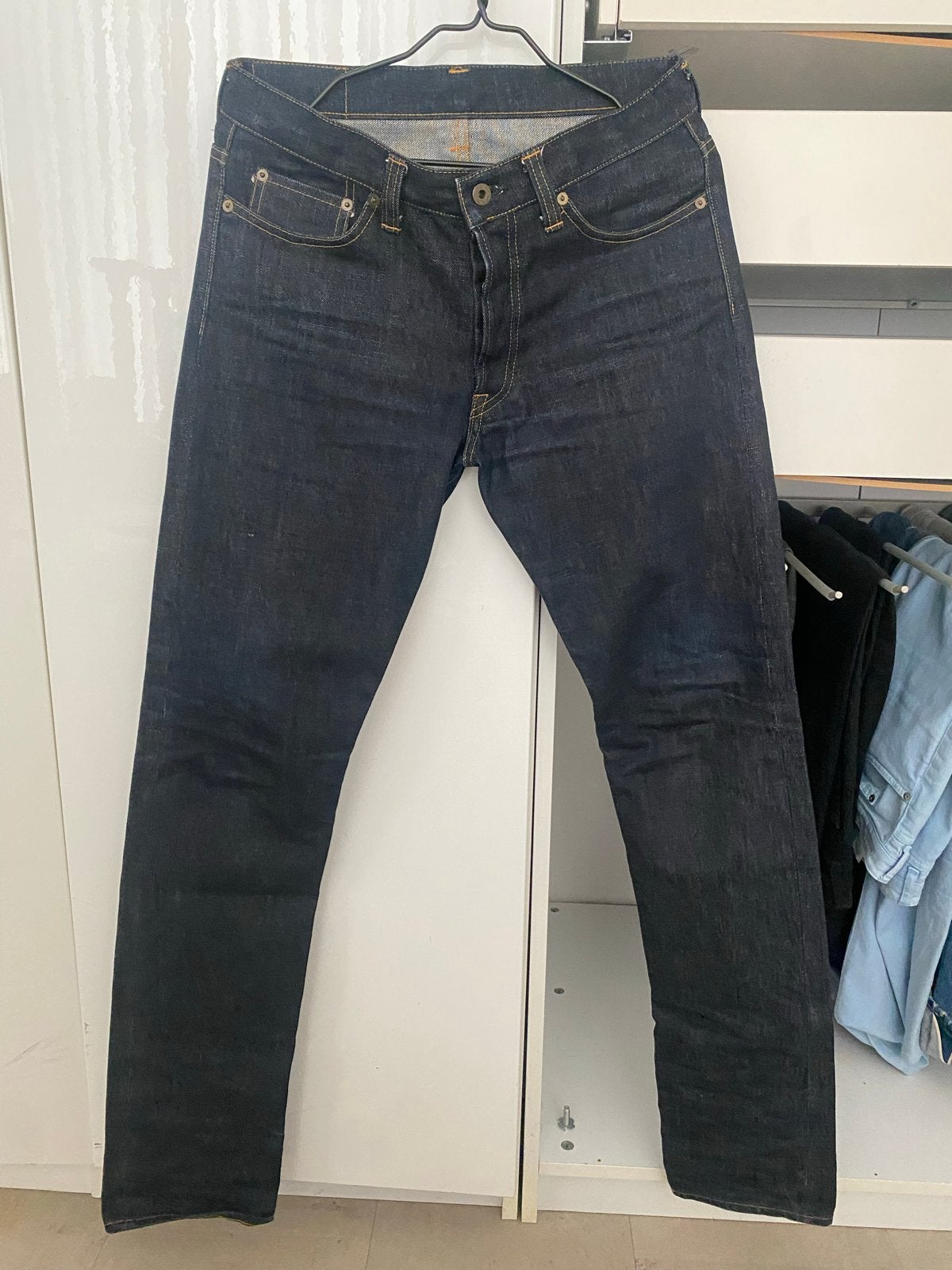 Japan Blue Jeans JB0401 Selvedge Denim W31, Verzenden, Zo goed als nieuw, Blauw, W32 (confectie 46) of kleiner