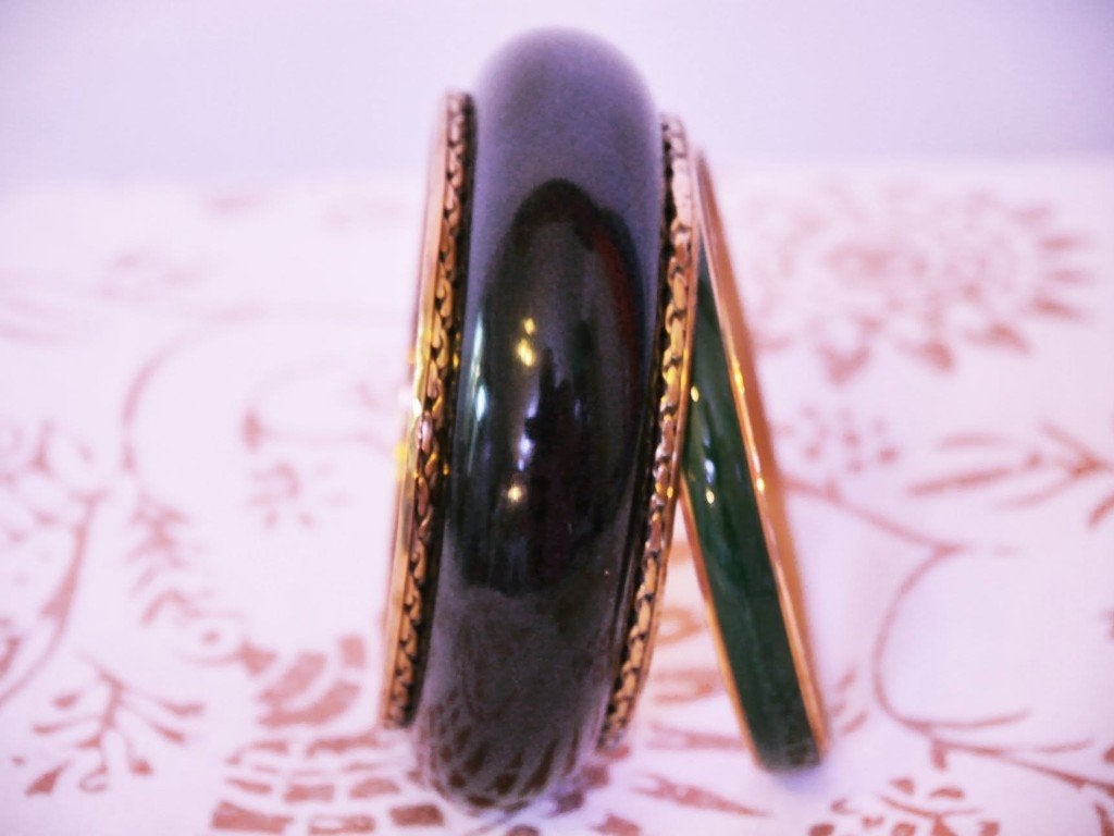 Catalin Messing armbanden Jade & Deep Zwart, Verzenden, Overige materialen, Armband