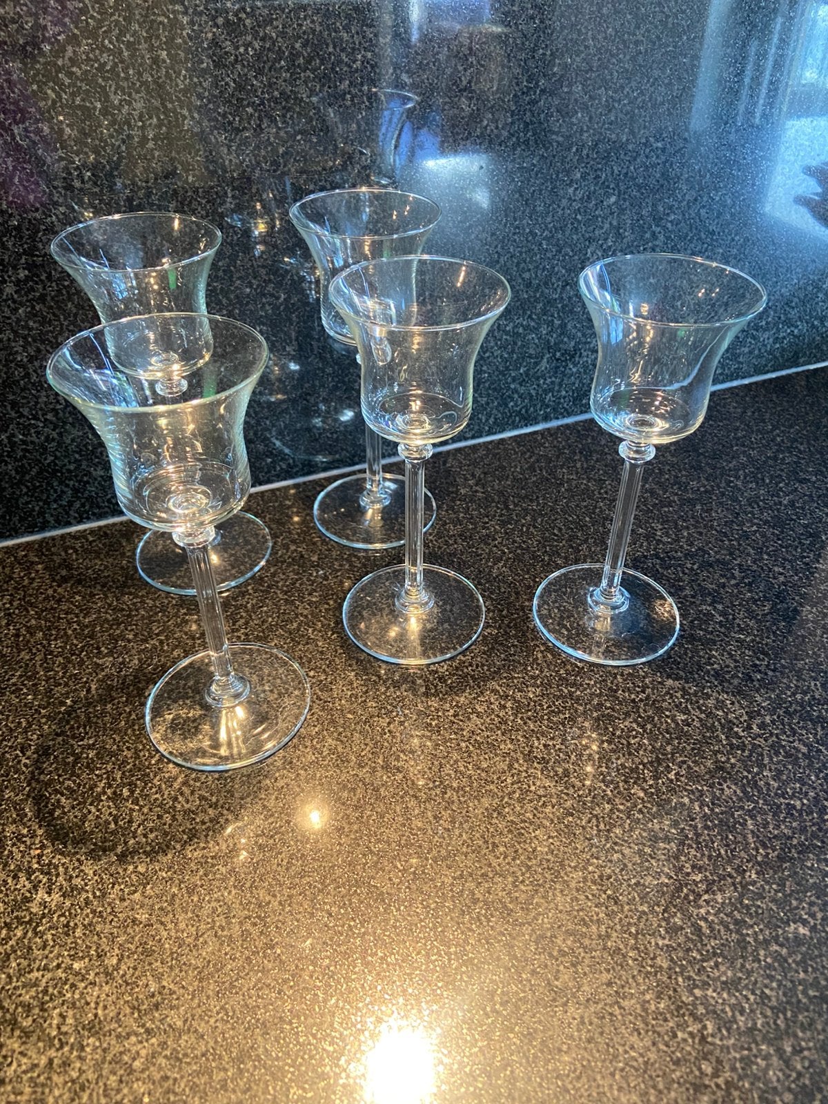 Waxinelichtjes 5 stuks, Antiek en Kunst, Antiek | Glas en Kristal, Ophalen