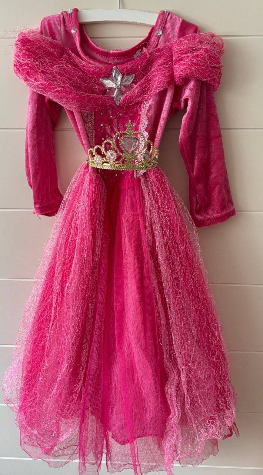 Prinsessen jurk maat 110, Kinderen en Baby's, Carnavalskleding en Verkleedspullen, Ophalen, Gebruikt, 110 t/m 116, Meisje