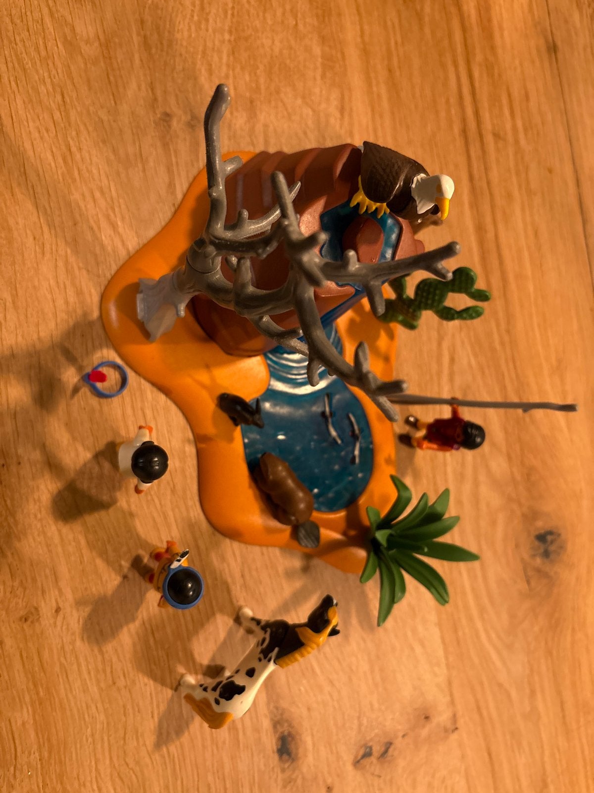 Playmobil Western Waterval met Indianen en Dieren, Ophalen of Verzenden, Gebruikt