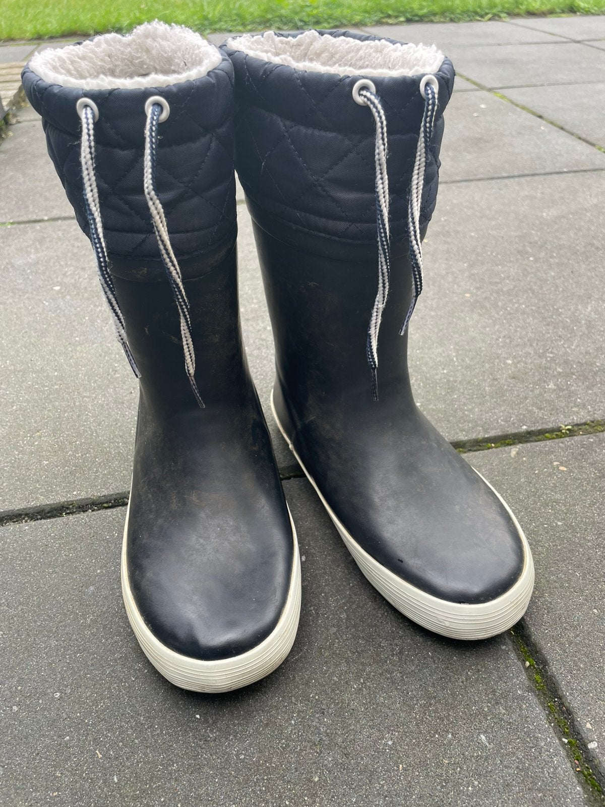Aigle regenlaarzen - gevoerd - maat 33, Gebruikt, Jongen of Meisje, Ophalen of Verzenden, Laarzen