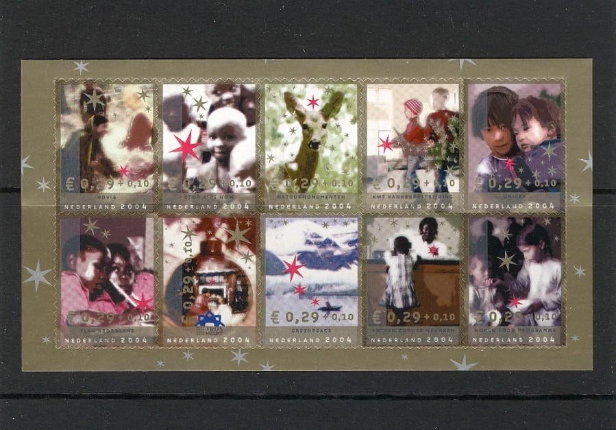 2004 Decemberzegels Goede doelen 2306-2315 postfris, Postzegels en Munten, Postzegels | Nederland, Verzenden, Na 1940, Postfris