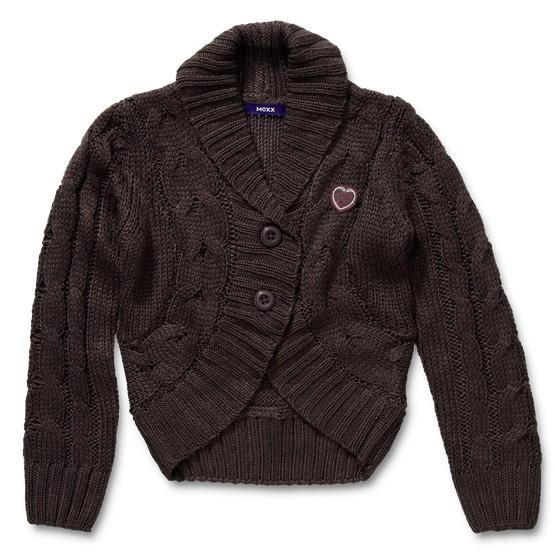 MEXX taupe wollen bolero vest kabelvest pullover 134-140, Kinderen en Baby's, Kinderkleding | Maat 134, Mexx, Meisje, Trui of Vest