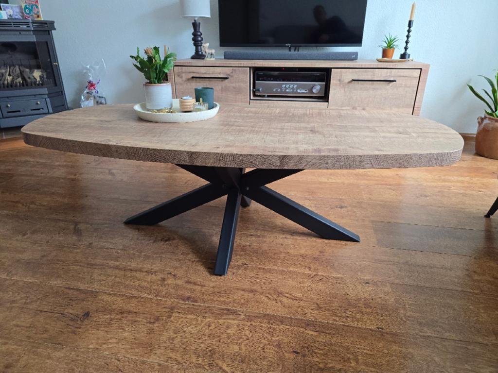 Salontafel  Mango nieuw!!, 100 tot 150 cm, Rond, Nieuw, Minder dan 50 cm