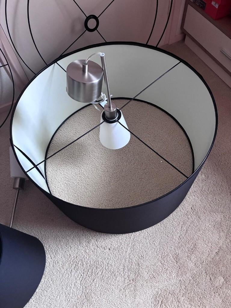 Lampenkappen IKEA, 25 tot 50 cm, Zwart, Rond, Ophalen of Verzenden