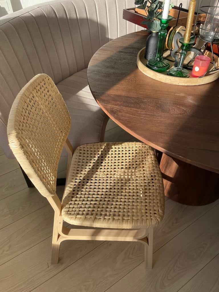 Ikea stoel met gevlochten zitting, Huis en Inrichting, Stoelen, Ophalen, Overige kleuren, Zo goed als nieuw, Eén