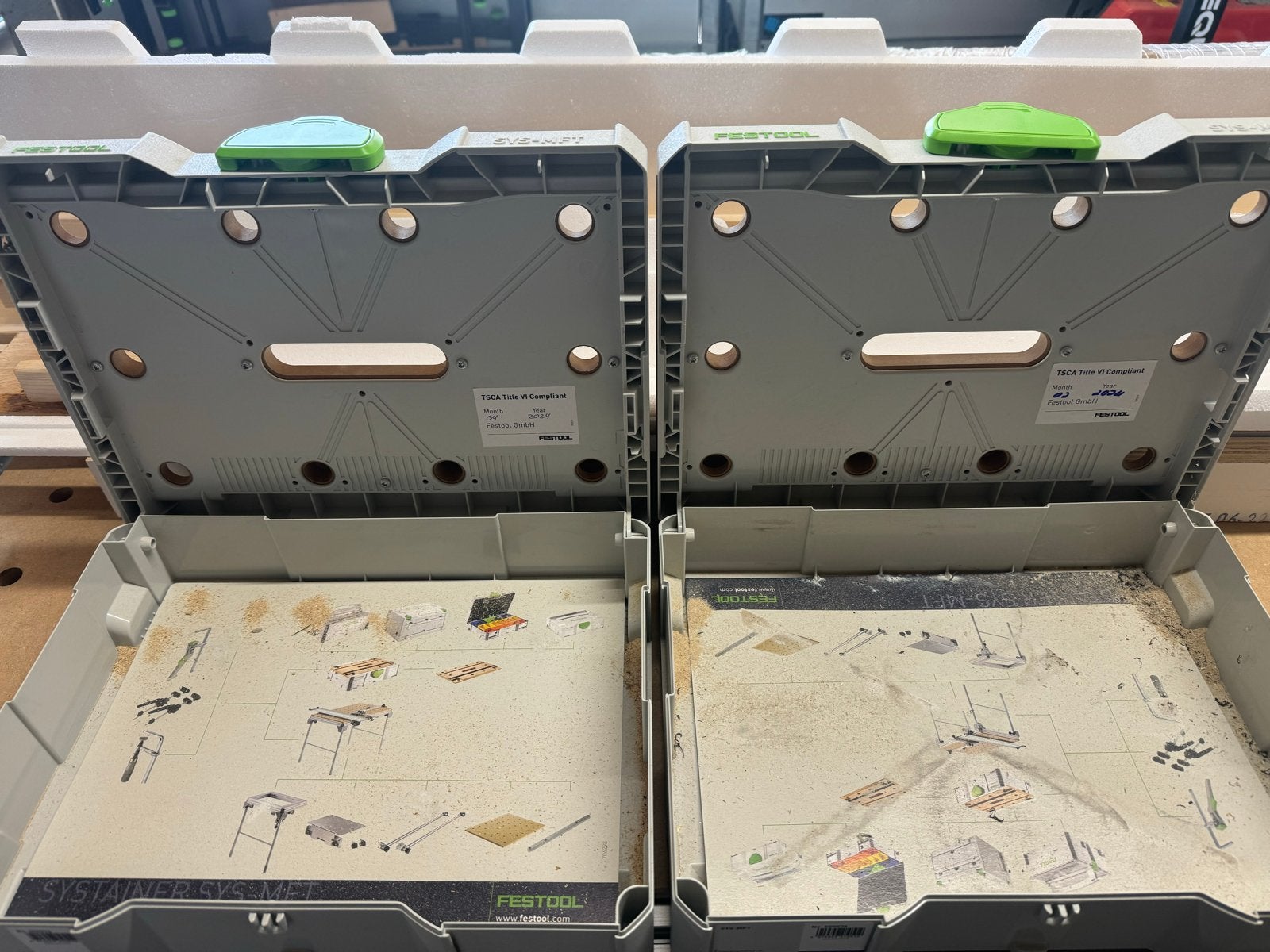 Festool SYS-MFT Systainer (2 stuks), Ophalen, Gebruikt, Gereedschapsopslag, Festool