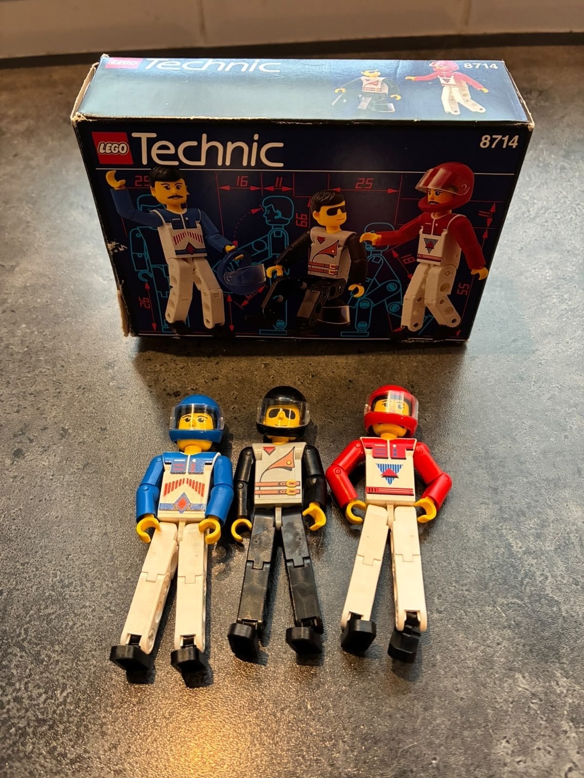 Lego Technic sets 8217, 8714, 8210, 8808 met dozen en handle, Gebruikt, Lego, Ophalen of Verzenden, Technic