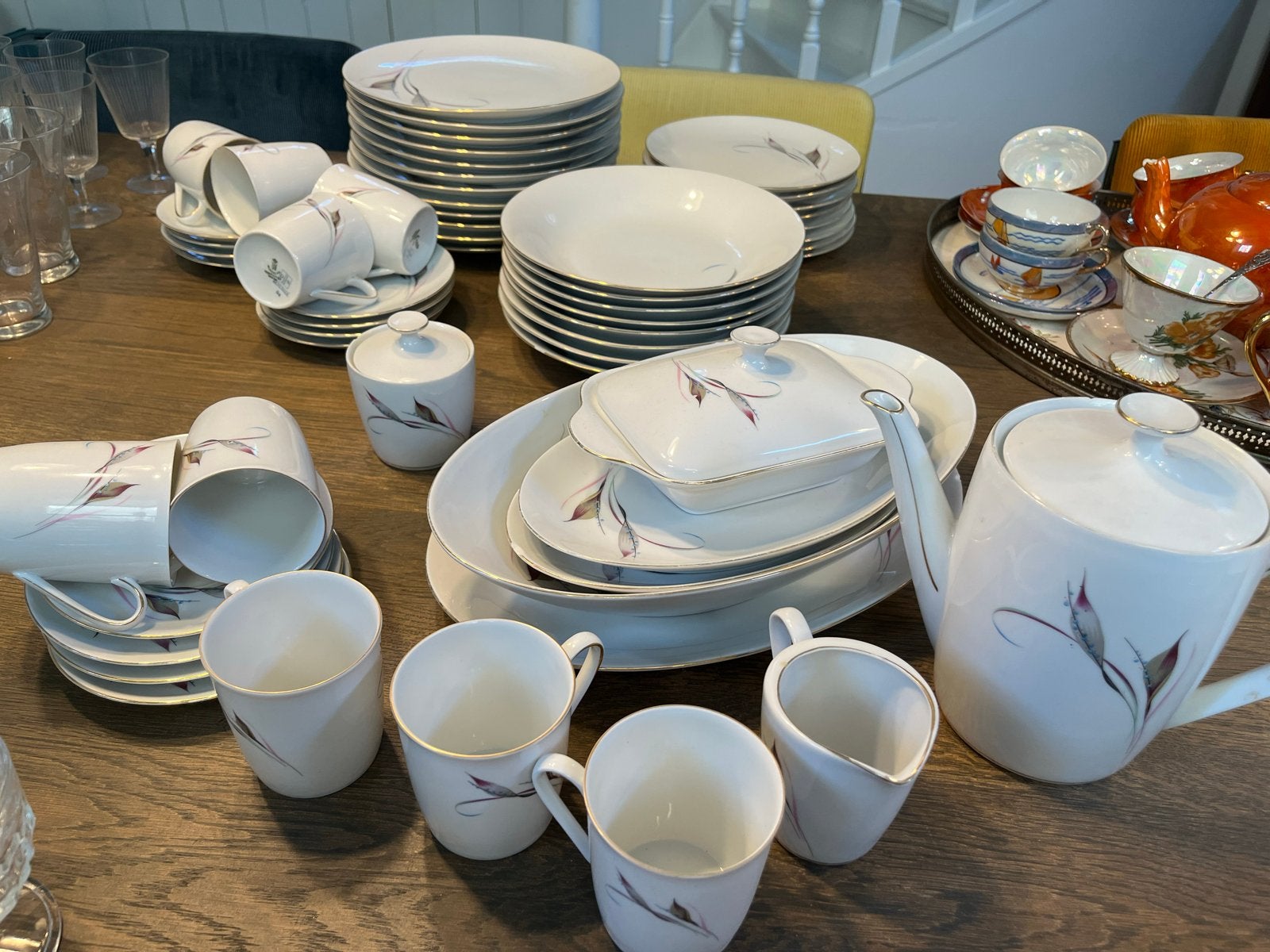 Van oma: Uitgebreid Vintage Servies 'Serenade, Antiek en Kunst, Ophalen